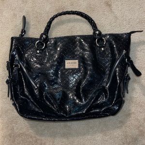Black Guess Weekender Bag